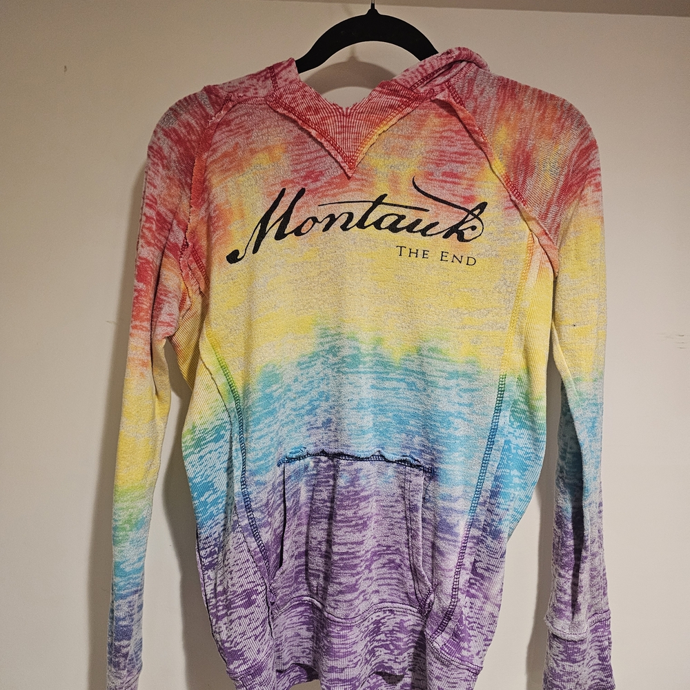 MV Sport Tie-Dye Hoodie in Pink, Red & Yellow